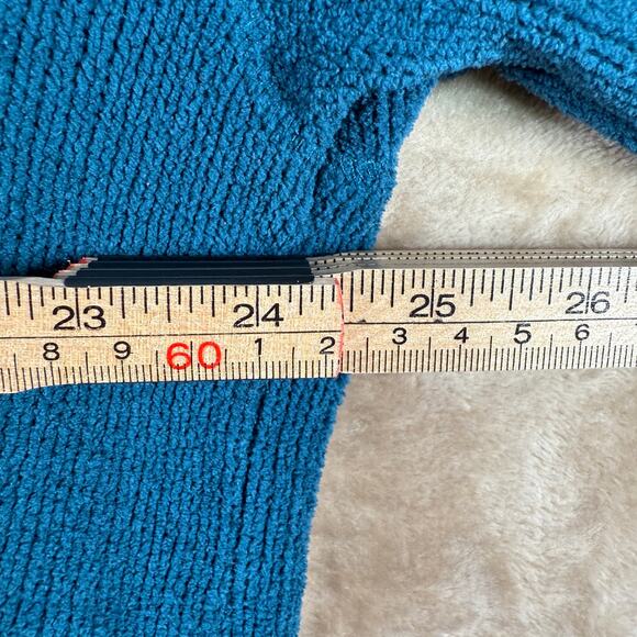 FP Beach Grace Pullover Sweater Teal Sapphire Boxy Oversize Slouchy | M - Picture 9 of 12